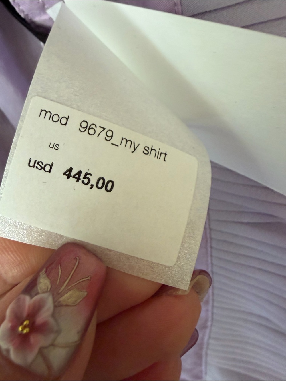 Forte Forte front panel shirt lilac Lavender Ruffle Blouse top $445 sz II 6 - Picture 12 of 14